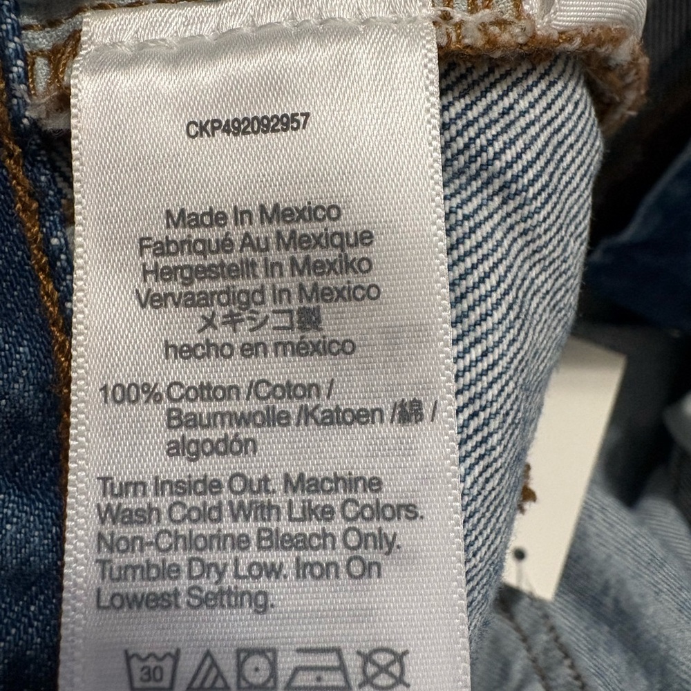 Madewell Light Blue Flare Jeans Low Sluggy Baggy size 27 - Picture 10 of 11